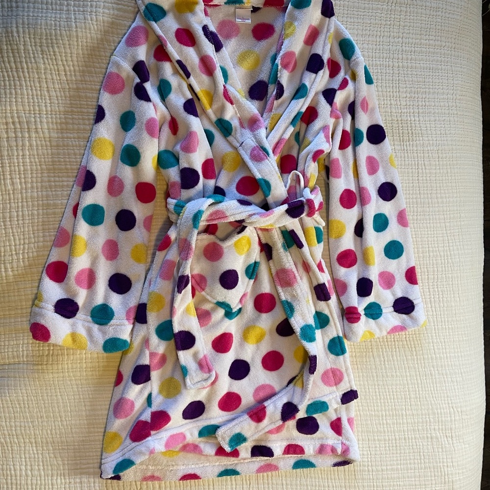 Colorful Polka Dot Bathrobe